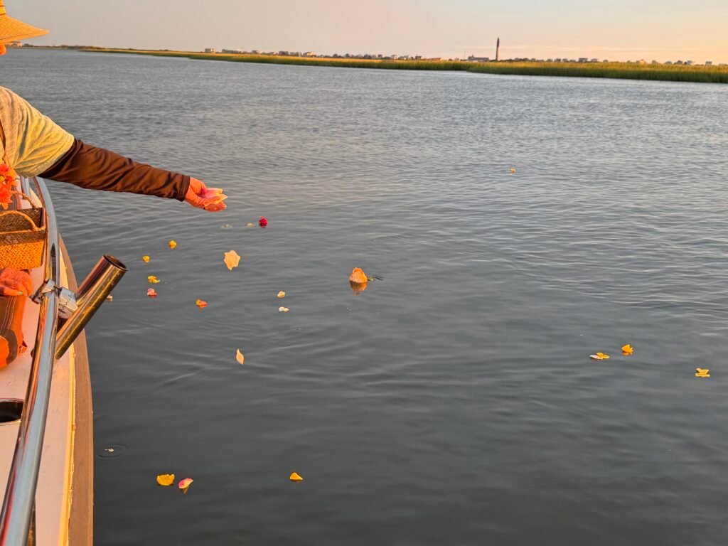 Attended Memorial at Sea in Southport and Oak Island, NC