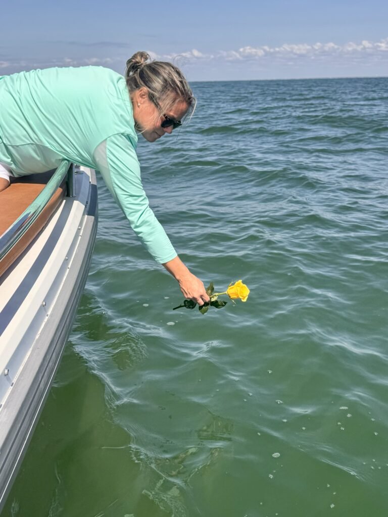 Attended Memorial at Sea in Southport and Oak Island, NC